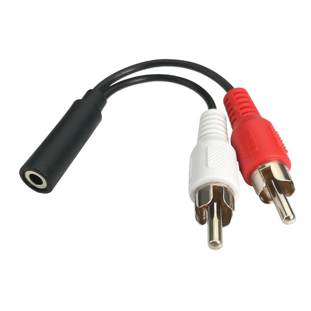3.5Mm Female To 2Rca Male Stereo Y Splitter Cable For Laptop Tablet Phone Sound Adapter 9189345226236