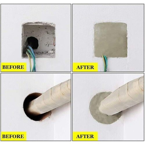 1pcs Wall  Paste Waterproof Seal  Viscosity Drywall Hole Filler White Cement Patch Kit 2