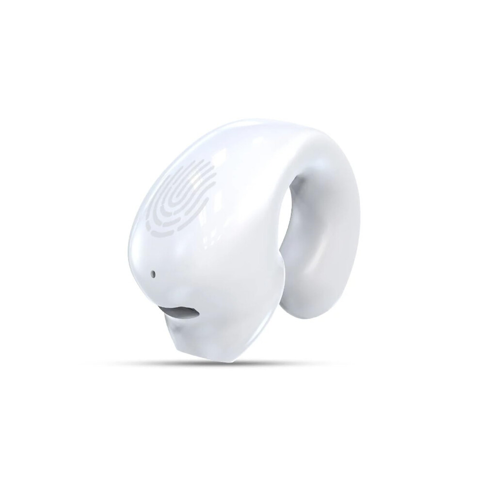 Onear Headset Single Earclip Bluetooth Earphones Sport Gamer Headset With Mic Bluetooth 5.3 Earphone White 9189345227301