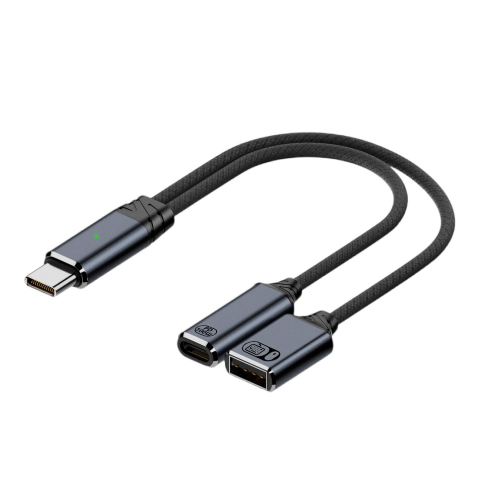 2 In 1 Type C To Usb 2.0 Adapter With 100W Pd Charging Port Usb C Cable Included For Phones Laptops Tablets 9426802453645
