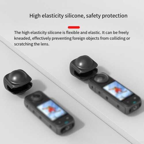Silicone Lens Cap for Insta360 X4/X5 Compatible, Lightweight, Portable Camera Accessory 1