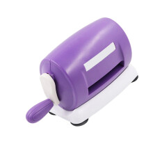 Hand Crank Die Cutter Embosser for Paper Foil Leather-Purple