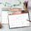 Calendrier mural d'art anglais 2026, avec feuilles de-Simple 5