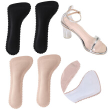 Adaptable Foot Comfort: Self-adhesive Heel Cushion For Multiple Shoe Types, Gentle Heel Cushioning Ensures Pain Relief For Metatarsal And Heel, Black