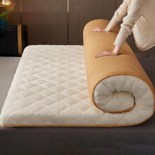 Japanese Futon Mattress Queen Size with Ergonomic Support, Foldable Tatami Floor Sleeping Mat Beige 180x200x9CM