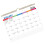 Calendrier mural d'art anglais 2026, avec feuilles de-Simple 1