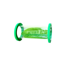 Ventouse de Tunnel transparent à faux feuillage pour aquariums,