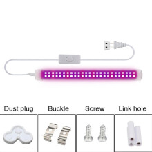 Luz de festa fluorescente, luz negra UV LED para pôsteres com luz negra, decoração de quarto, luz decorativa de Halloween, luz artística UV de