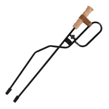Portable Steel Tongs for Campfires Model Type2 Ergonomic Handle Secure Grips for Camp Cooking