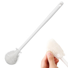 Bottle Cleaning Brush with Long Handle, HeatResistant Bristles and Hanging Hook for Narrow Neck Cups
