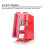 8 Hole Wall Mount Lock Box with Transparent Panel for Keys and Combo Storage 6
