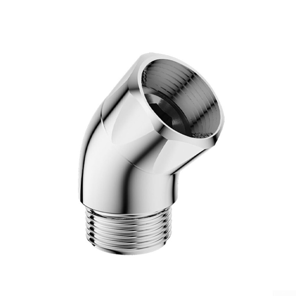 G1/2 Hand Shower Elbow 135 Degree Chrome Brass Adapter Female Male Thread Bathroom Connector Fixture 9426802461978