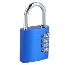 Blue Aluminum Alloy Combination Lock – High Security, Easy to Use for Schools & Gyms