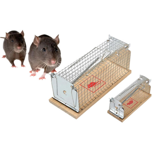 Automatic Mouse Trap with Large Space Humane Rat Cage,  Sensitivity OneWay Door, L 1pcs 1