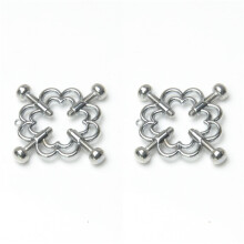 Flower Nipple Clips Adjustable Metal Nipple Clamp Ring for Adult Play, Flirting, and Sensual Fun, One Size Fits All