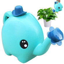 Plastic Kids Elephant Watering Can with Sprinkler Head, 1.5L Garden Indoor Outdoor Use