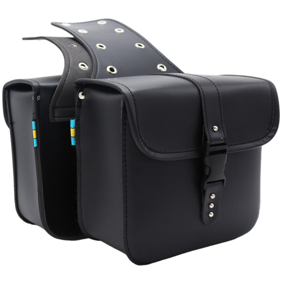 Motorcycle Saddlebags Waterproof Pu Leather With Quick Removal Design And Spacious Storage Capacity 9426802462913