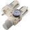 Water Oil Trap Separator Semi-Automatic Compressed Air Filter 3/4 Inch Adjustable Industrial Air Source Processor 2