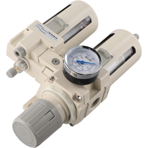 Water Oil Trap Separator Semi-Automatic Compressed Air Filter 3/4 Inch Adjustable Industrial Air Source Processor 1