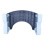 Faltbarer PP-Toilettenhocker, 26cm Innensegment, Blau, tragbar 14