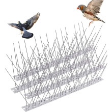 Bird Deterrent System, High Density Spikes To Safeguard Roofs And Fences, Reflective Base Enhances Protection Against Birds And Intruders, Versatile