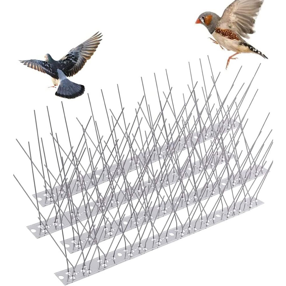 Bird Deterrent System, High Density Spikes To Safeguard Roofs And Fences, Reflective Base Enhances Protection Against Birds And Intruders, Versatile 9441426060710