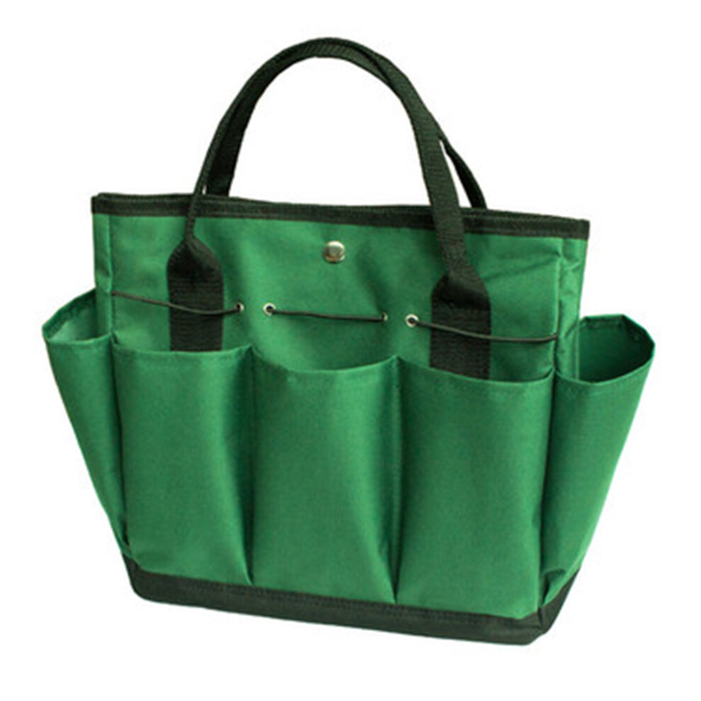 Garden Tool Bag, Multi-Pocket Design With Elastic Cord For Secure Tool Hold, Portable Tote For Outdoor Activities And Lawn Yard Work Made From Heavy 9441426978787
