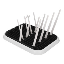 Multifunctional Baby Bottle Drying Rack Portable Foldable Black/White 29.8x21.3cm