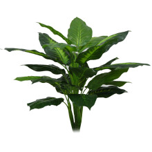 Pianta artificiale verde scuro, realistica, atossica, inodore, anallergica, facile da pulire, non richiede manutenzione, adatta per casa, giardino e