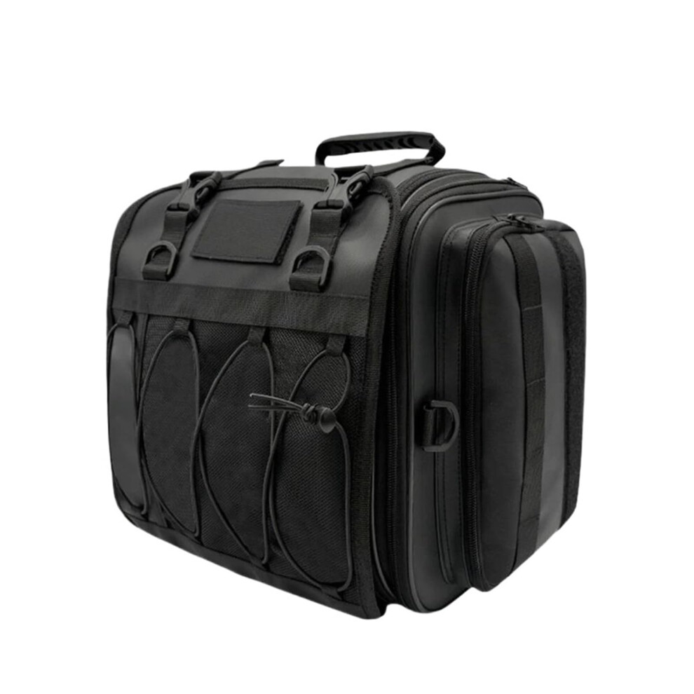 Motorcycle Saddle Bags With Expandable Tail Bag For Rear Rack Luggage And Quick Seat Installation 9189345228056