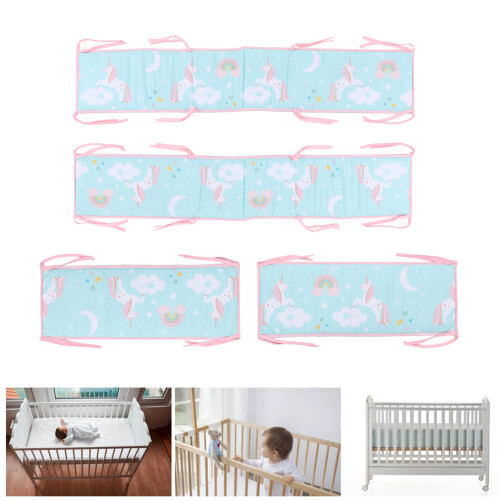 Barrière de sécurité pour lit bébé extra haut en polyester, 3 styles différents