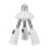 E27 E26 Lamp Adapter 3-in-1 Light Socket Extender 85-265V 1