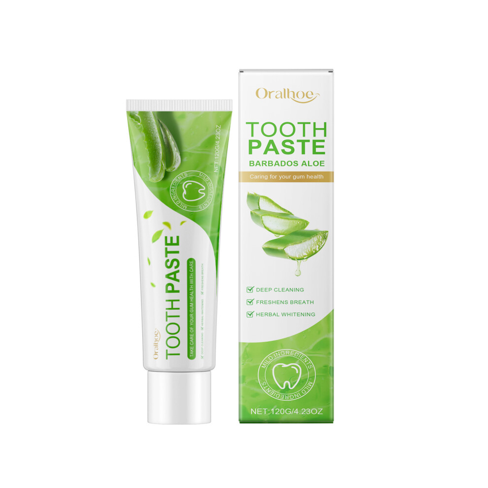 (Aloe vera toothpaste) ORALHOE toothpaste series tooth care gently cleans teeth, stains and dirt, protects tooth enamel