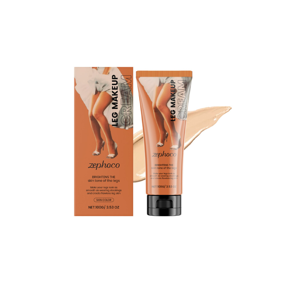 Light (Skin Color 100G) Zephoco Leg Concealer Foundation Naturally And Non-Sticky Moisturizing Leg Skin