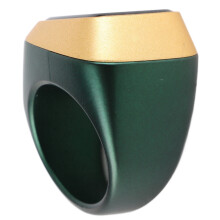 Anello digitale intelligente con contatore, verde, 18 mm, con avviso vibrante