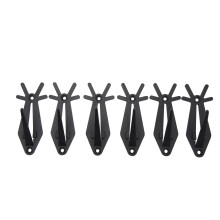 6pcs Antler Style Skull Wall Mount Brackets Deer Hanger Kit Simple Installation