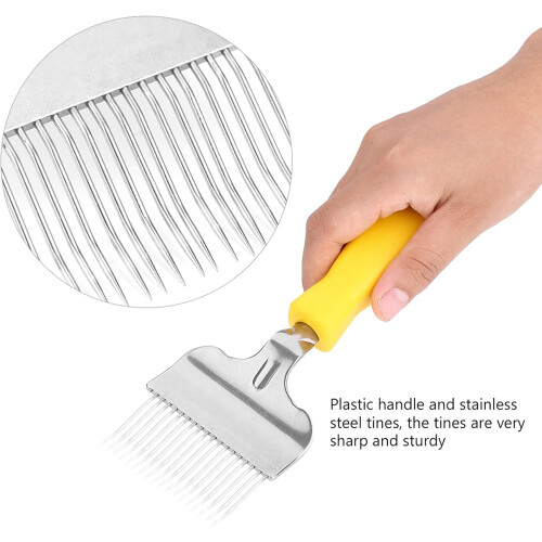 Beehive Uncapping Fork Stainless Steel Beekeeping Tool with Sharp Tines and Comfortable Grip 2