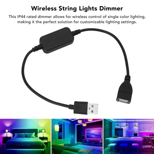Bluetooth USB Dimmer Controller IP44 for Single Color LED Strips Wireless 433Hz 1