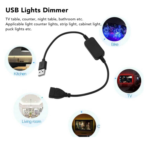 Bluetooth USB Dimmer Controller IP44 for Single Color LED Strips Wireless 433Hz 2