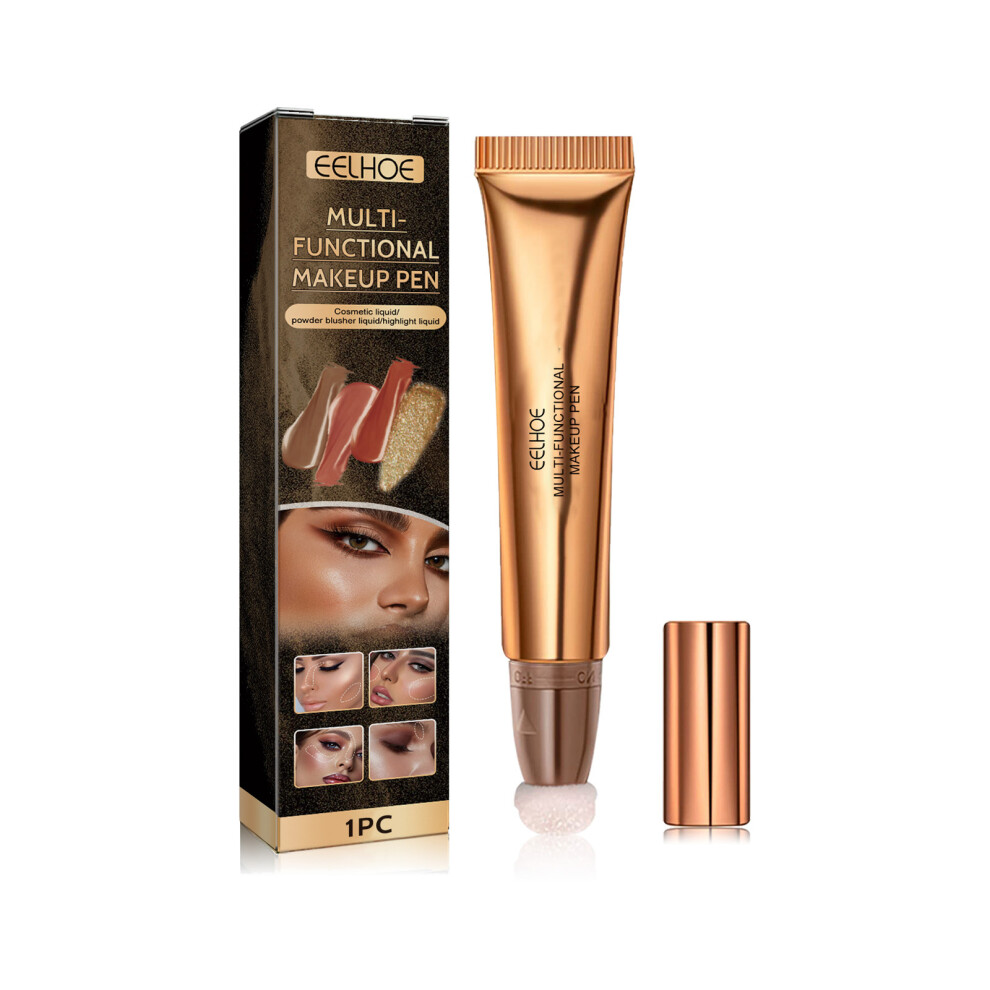 (Highlight pen (light pink)) EELHOE multifunctional makeup pen, facial light highlighter, natural three-dimensional liquid contour beauty stick