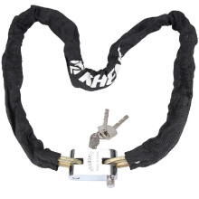 Heavy Duty AntiTheft Chain Lock For Bicycles, Motorcycles, Scooters Hardened Steel With Fabric Sleeve 85 Cm / 33.5 In