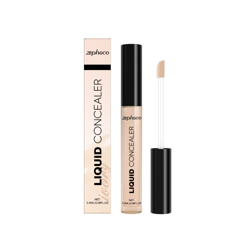 Ivory/White (2.5Ml) Zephoco Liquid Concealer Daily Facial Concealer Hydrating And Natural Skin Tone Concealer