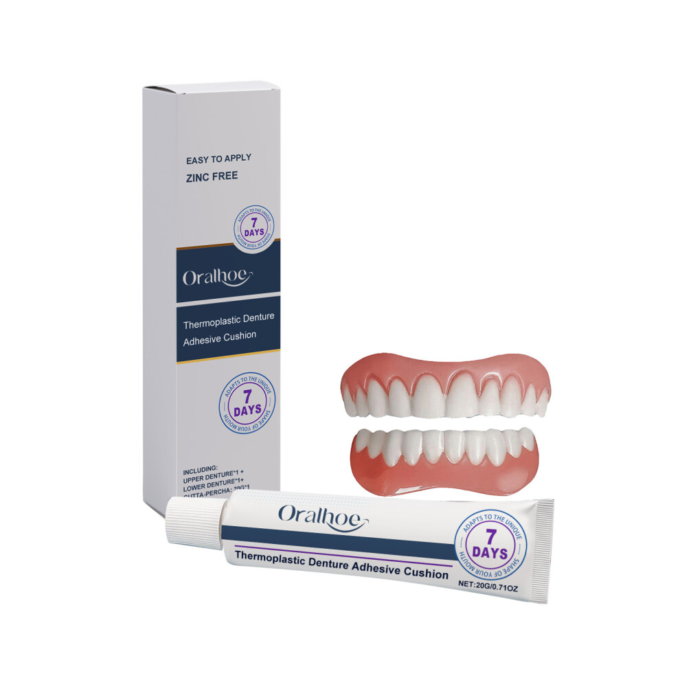 (Suit) ORALHOE Denture Decoration Set Gentle and comfortable material, natural smile beauty, daily denture set