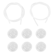 Silicone Tubing for Medical and Industrial Use, PTFE Teflon Tubing Food Grade Silicone Flexible Tubing High Lubricating Ability Non Stick, Waterproof