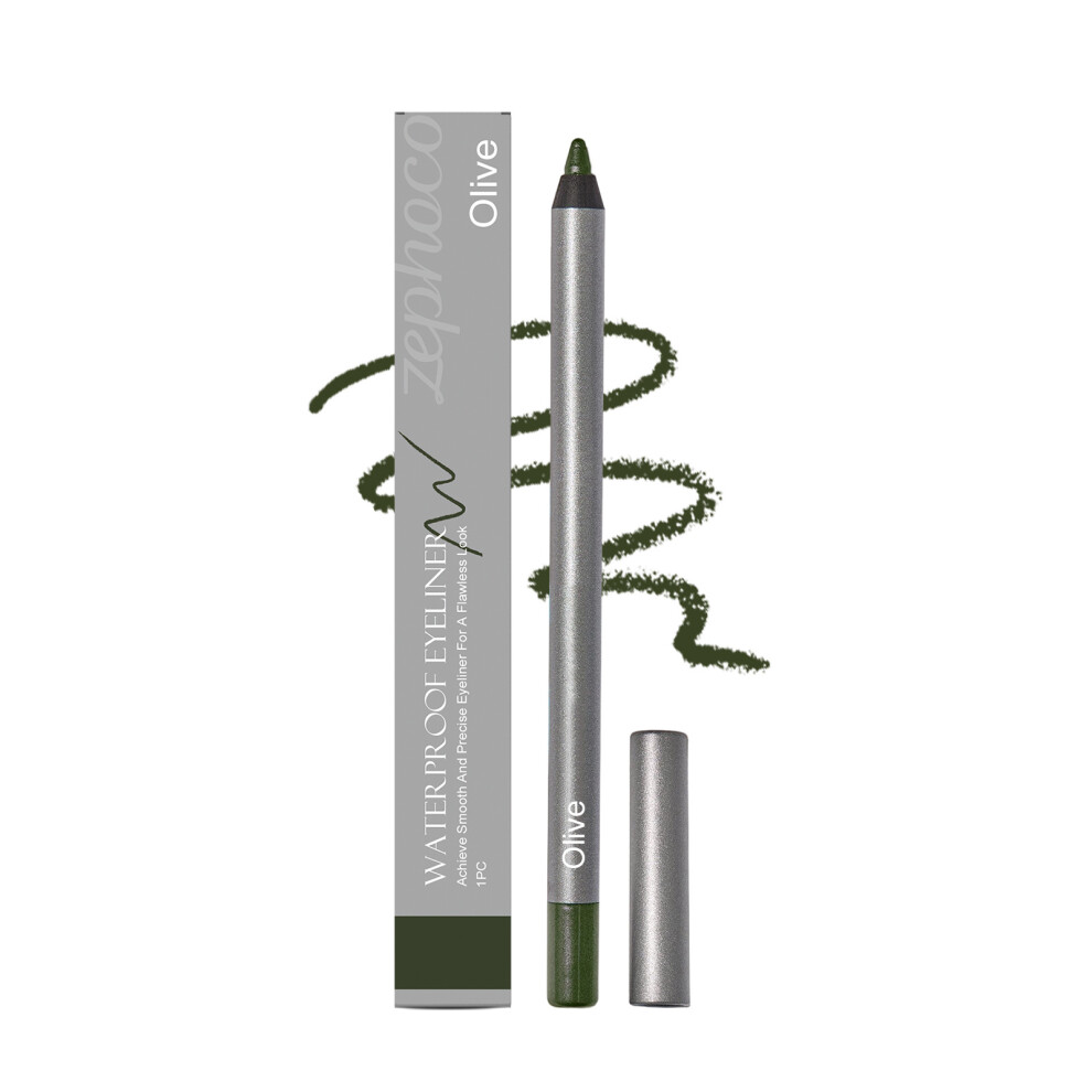 (1 PC, Olive color) Zephoco Smooth Eyeliner Gel Pen Series Naturally contouring and silky-smooth makeup eyeliner gel pen