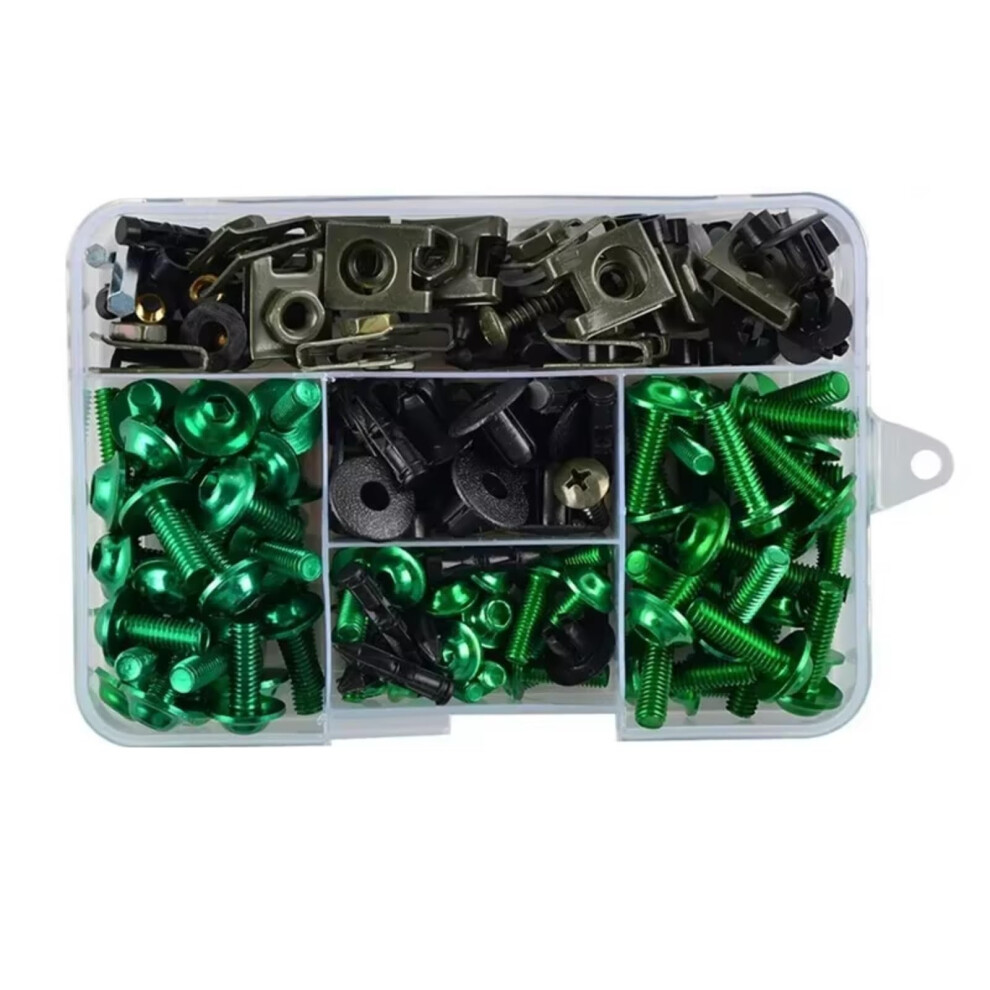 Motorcycle Fairing Bolt Kit Green Screws Nuts Washers For Honda Xlv Transalp Nx Xrv Easy Install 9189345229435