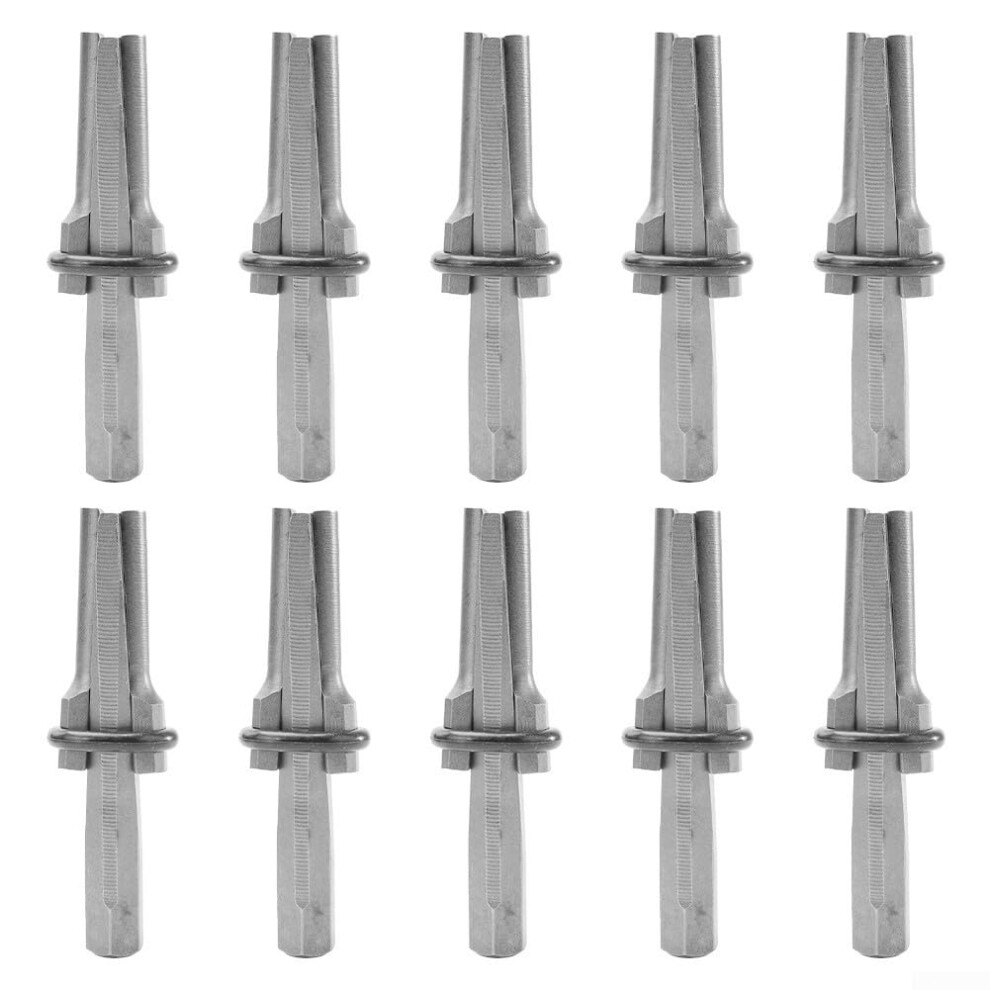 Tough Rock Cutting Tools 10Piece Masonry Set With Metal Wedges And Feather Shims, 58Inch Length 9189345230103