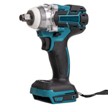 Electric Impact Wrench 1/2Inch Socket, Cordless, Lithium Battery, 18V21V Compatible, Blue