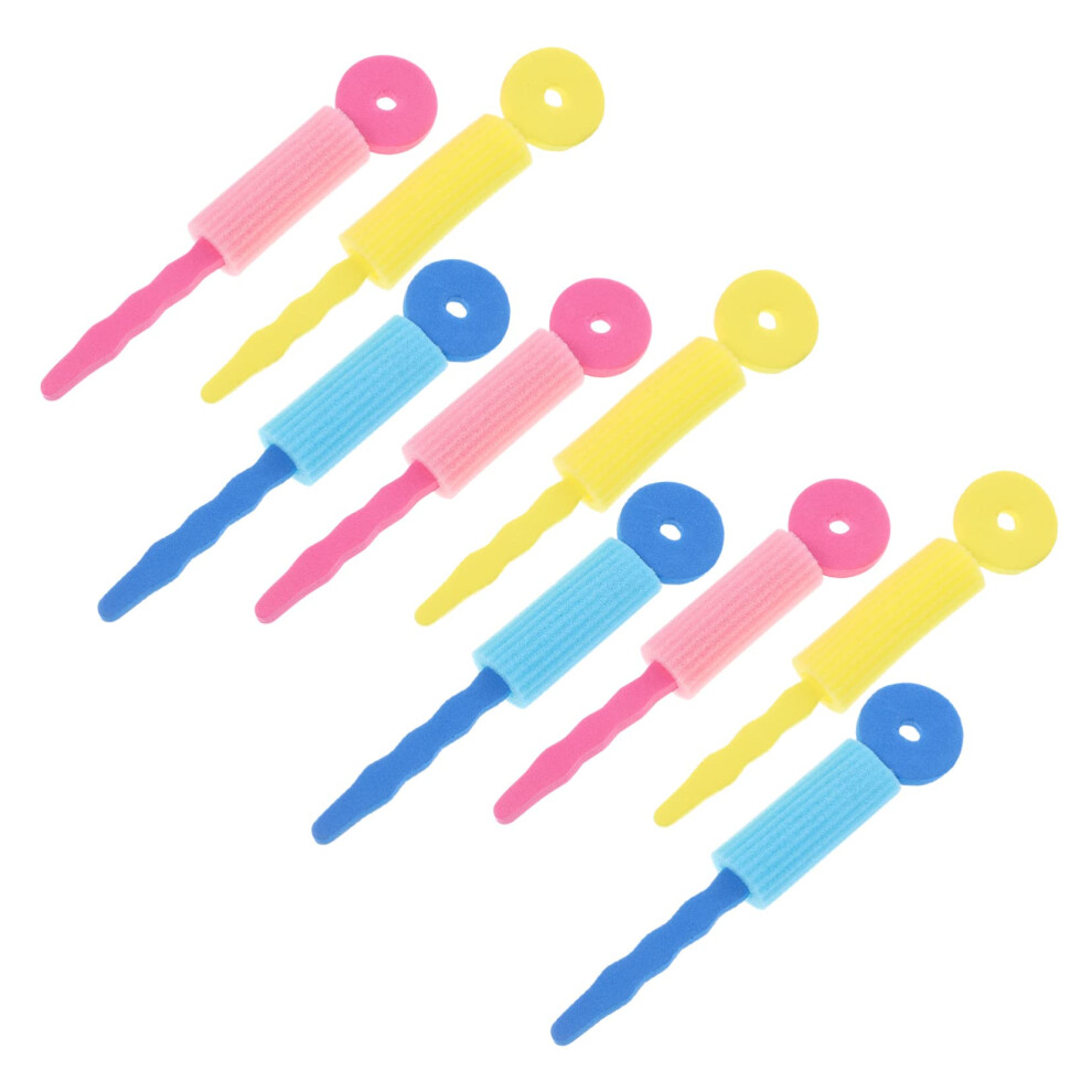 9pcs Soft Foam Hair Curlers for Sleeping, No Heat Curling Rollers for Women DIY Styling