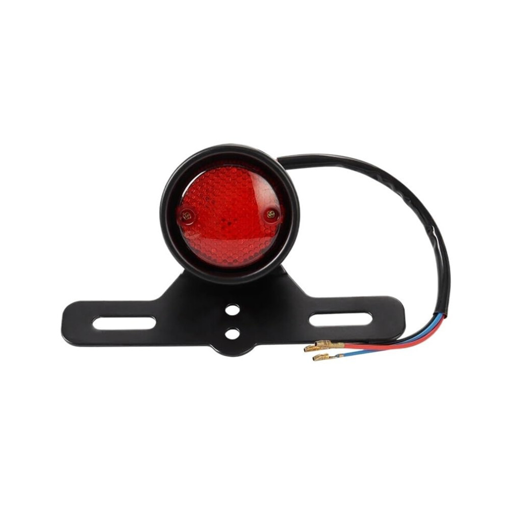Motorcycle Tail With License Plate Mount, Bright Brake And Turn Signal For Harley Bobber And Suzuki Ref: 4134 Light/Red 9426802465419
